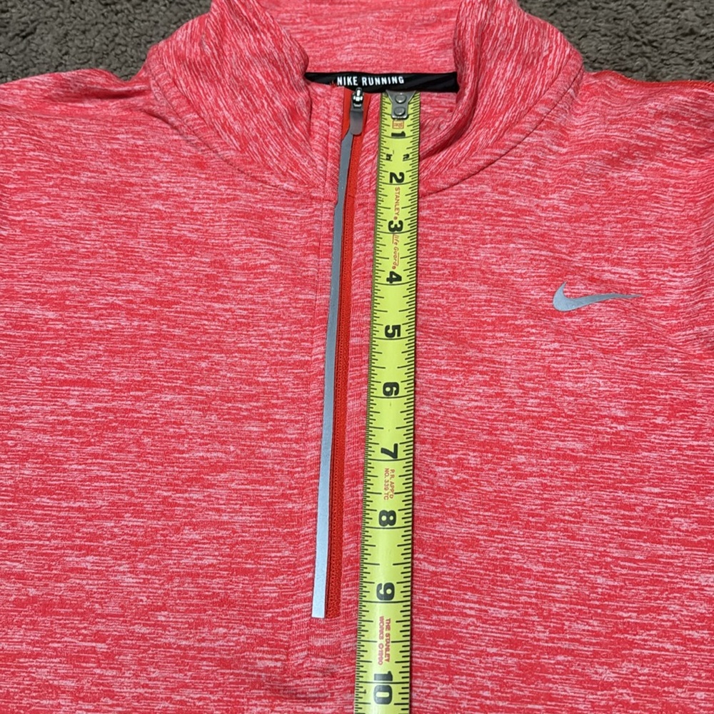 Like New-Worn 1x-Wmns Nike 1/4 Zip DriFit Top-Sz M-Orange Coral Color- - Picture 13 of 15
